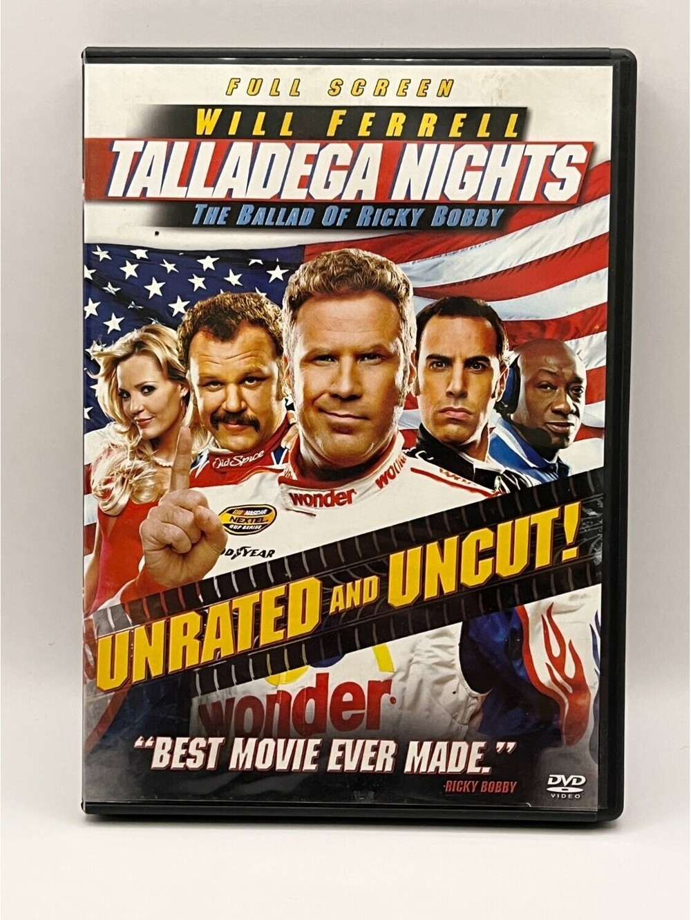 Talladega Nights: The Ballad Of Ricky Bobby DVD Unrated Will Ferrell 2006 Comedy